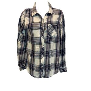 RAILS Charli Rasberry Plaid Button Down Shirt